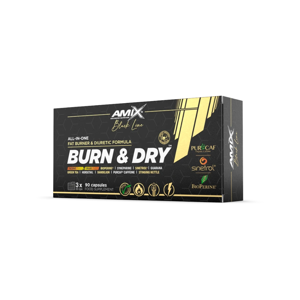 BURN & DRY 90CAPS - BODYMANIA AMIX BLACK LINE Default Title