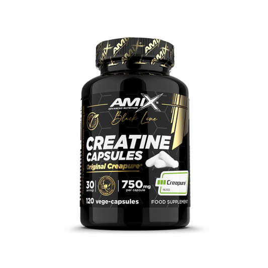 CREATINE CAPSULAS ORIGINAL CREAPURE - BODYMANIA AMIX BLACK LINE 120 Caps