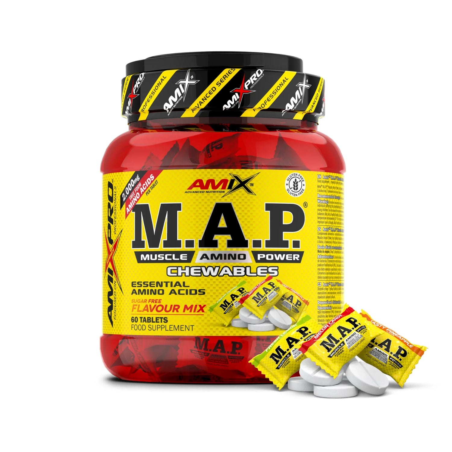 Aminoácidos M.A.P. Chewables de AMIX PRO en Bodymania