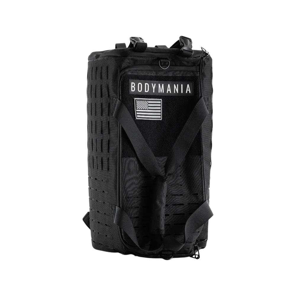 Bolsa de gimnasio Tactical Duffel 70L de Bodymania en negro