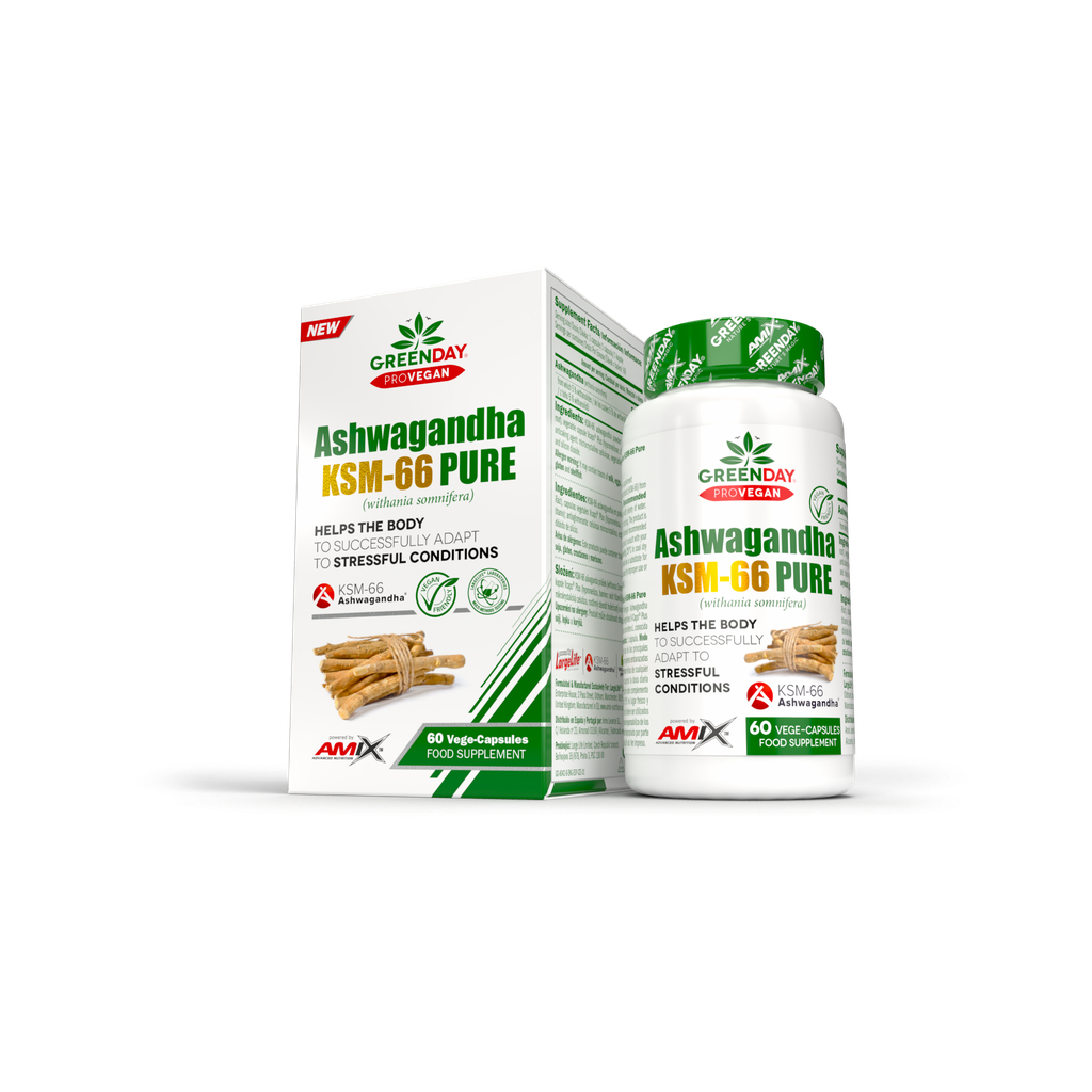 Ashwagandha KSM-66 de Amix GreenDay para el estrés - BodyMania