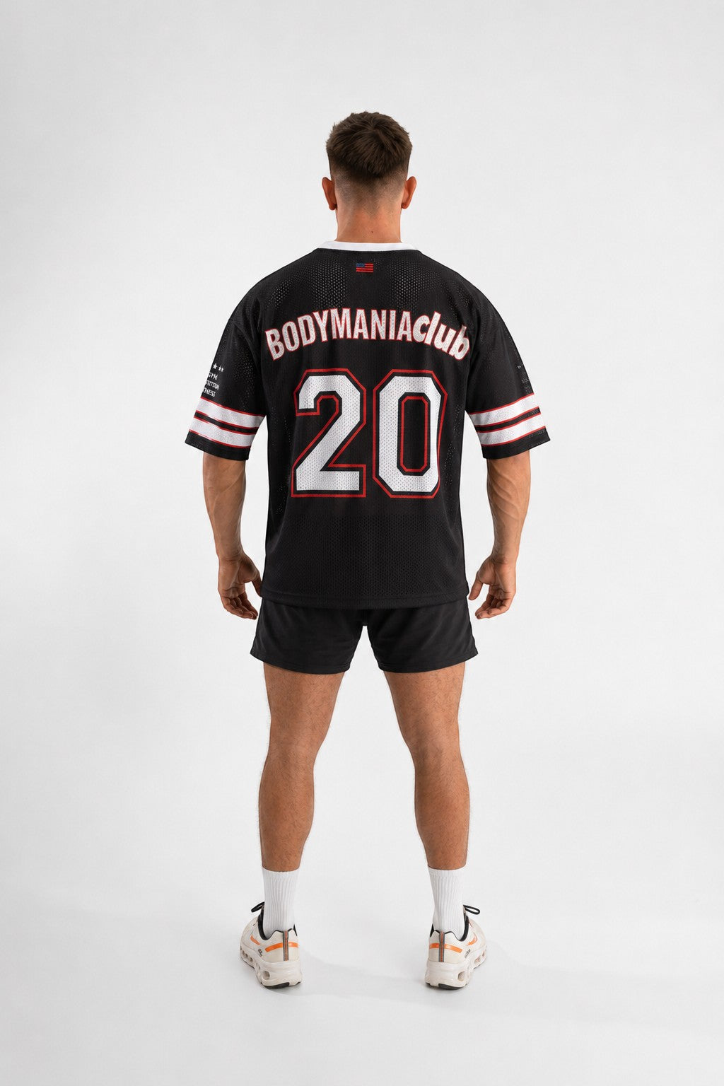 Camiseta oversize para entrenar American Football 20 de BODYMANIA en negro