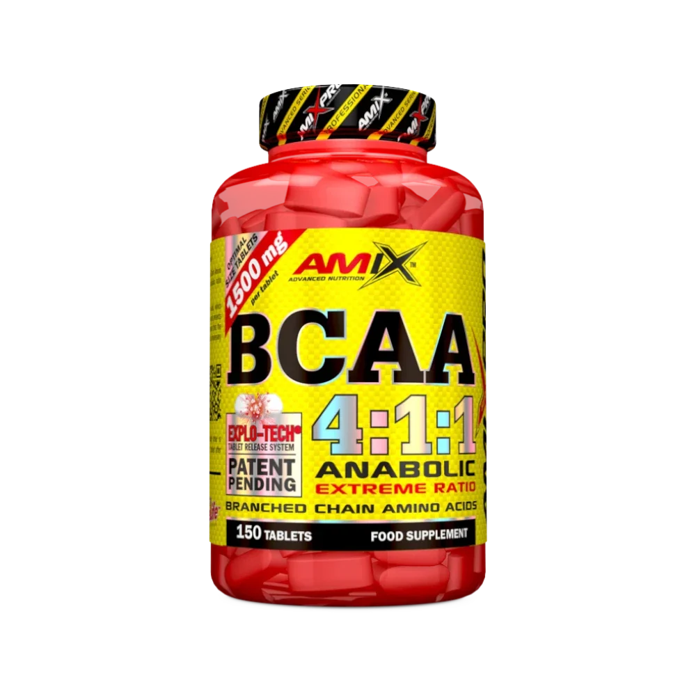BCAA 4:1:1 de Amix Pro, aminoácidos ramificados en comprimidos