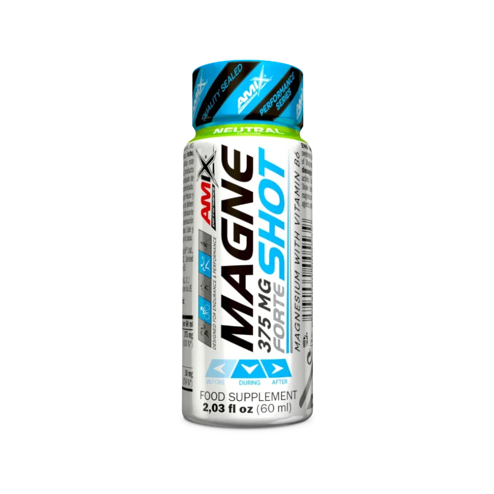 MagneShot Forte 375mg de Amix Performance, shot de magnesio líquido