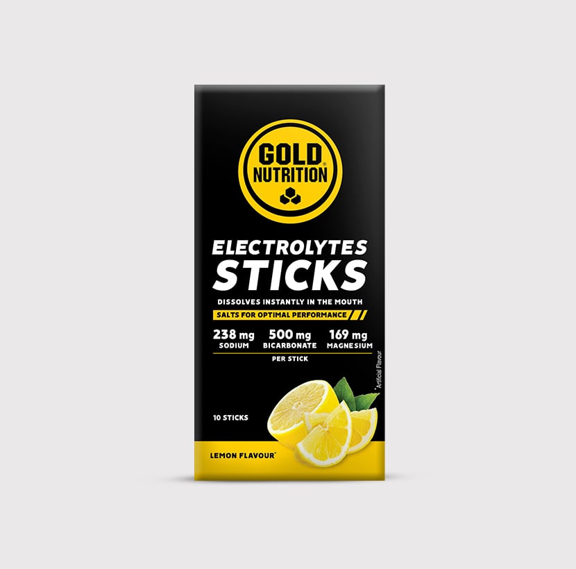 Electrolytes Sticks de Gold Nutrition para deportistas