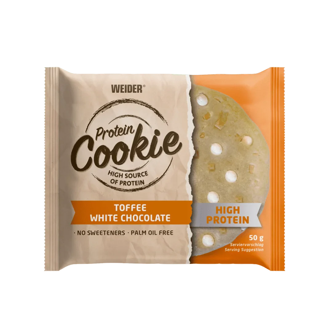 Protein Cookie Toffee White Chocolate de Weider en Bodymania