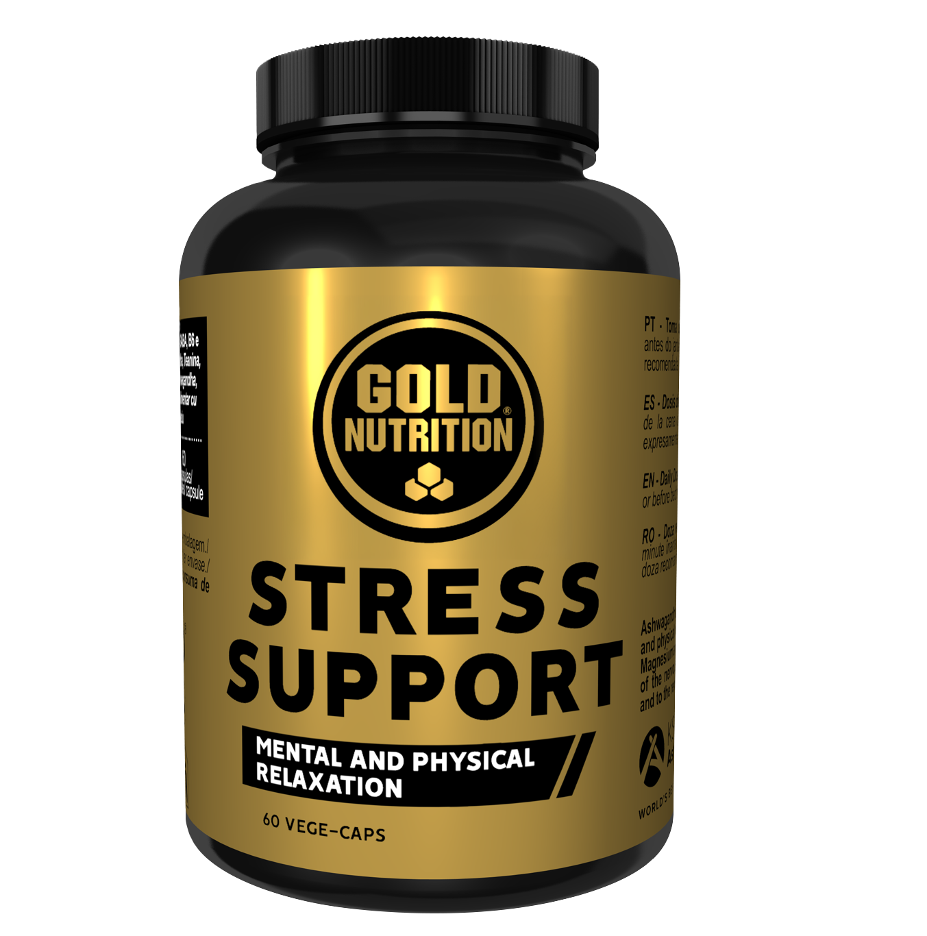 Suplemento para el estrés Stress Support de Gold Nutrition con ashwagandha KSM-66