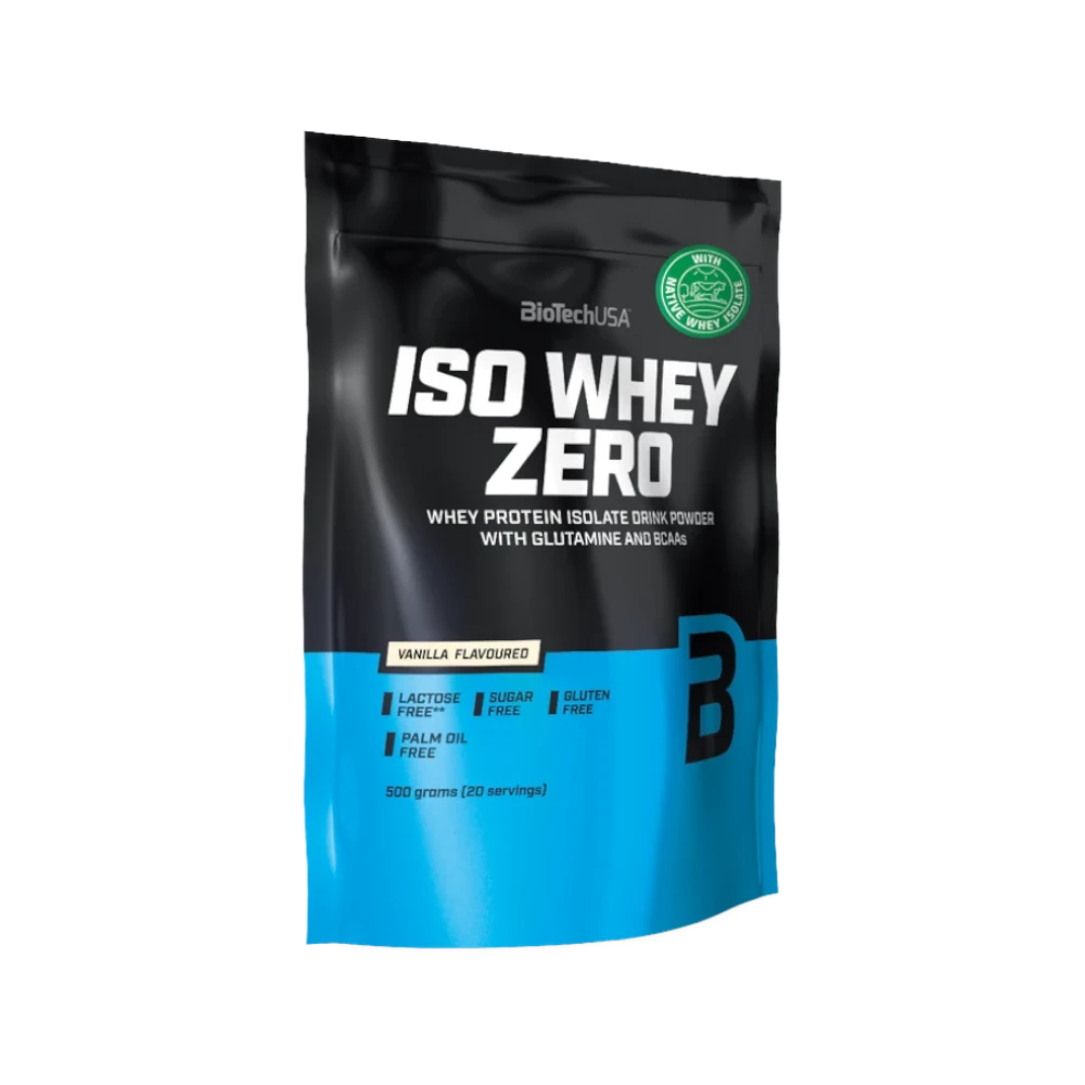 Iso Whey Zero de BioTech USA sabor Vainilla 454 g — proteína aislada de suero en polvo