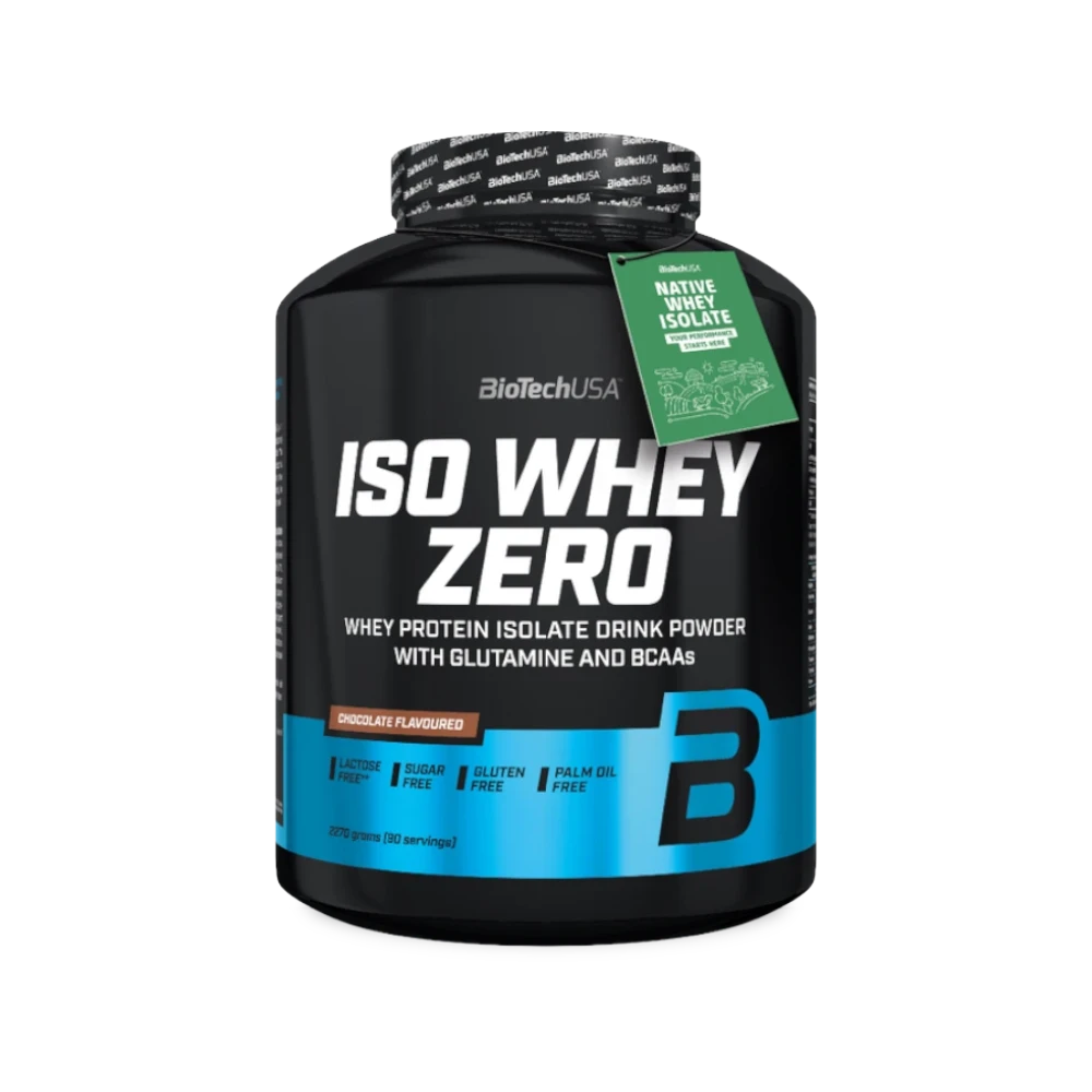 Iso Whey Zero de BioTech USA sabor Cookies 1816 g — proteína aislada de suero en envase
