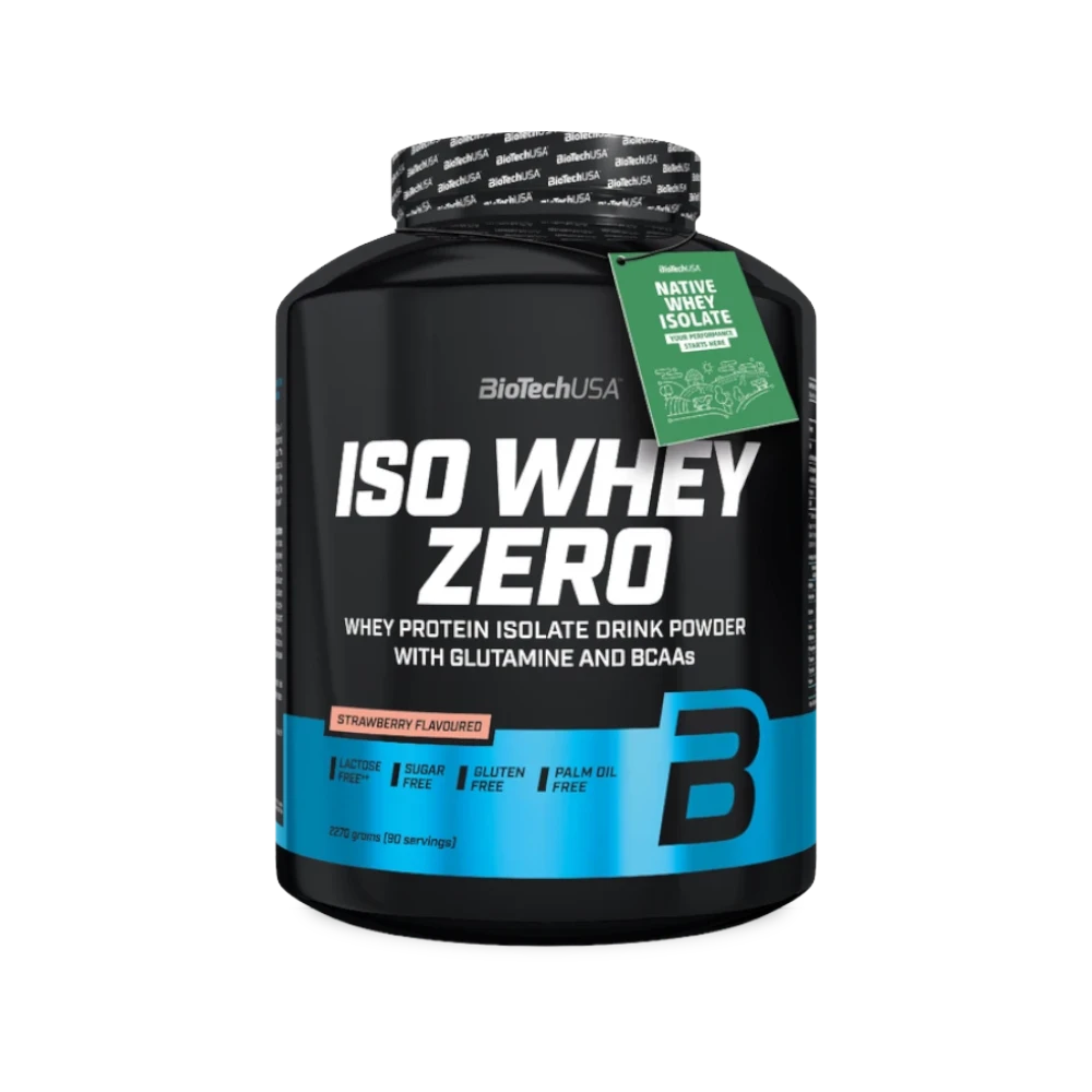Iso Whey Zero de BioTech USA sabor Cookies 1816 g — aislado de suero (WPI) en polvo