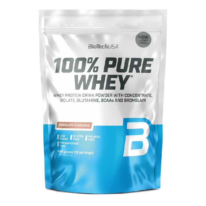 100%PURE WHEY + SHAKER GRATIS - BODYMANIA BIOTECH 454 g / Chocolate