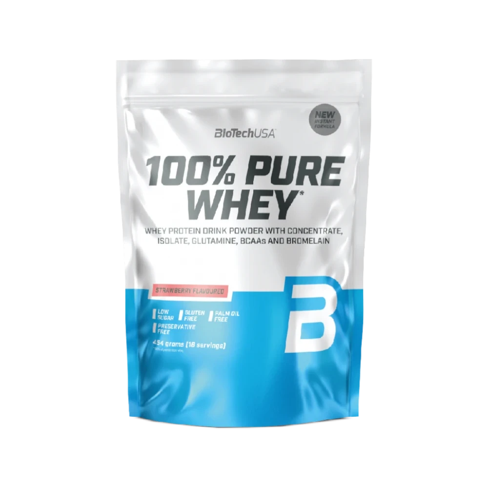 100%PURE WHEY - BODYMANIA BIOTECH 454 g / Fresa