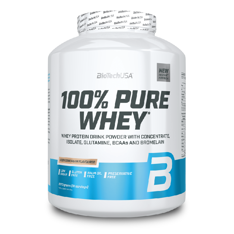 100%PURE WHEY + SHAKER GRATIS - BODYMANIA BIOTECH 2270 g / Cookies