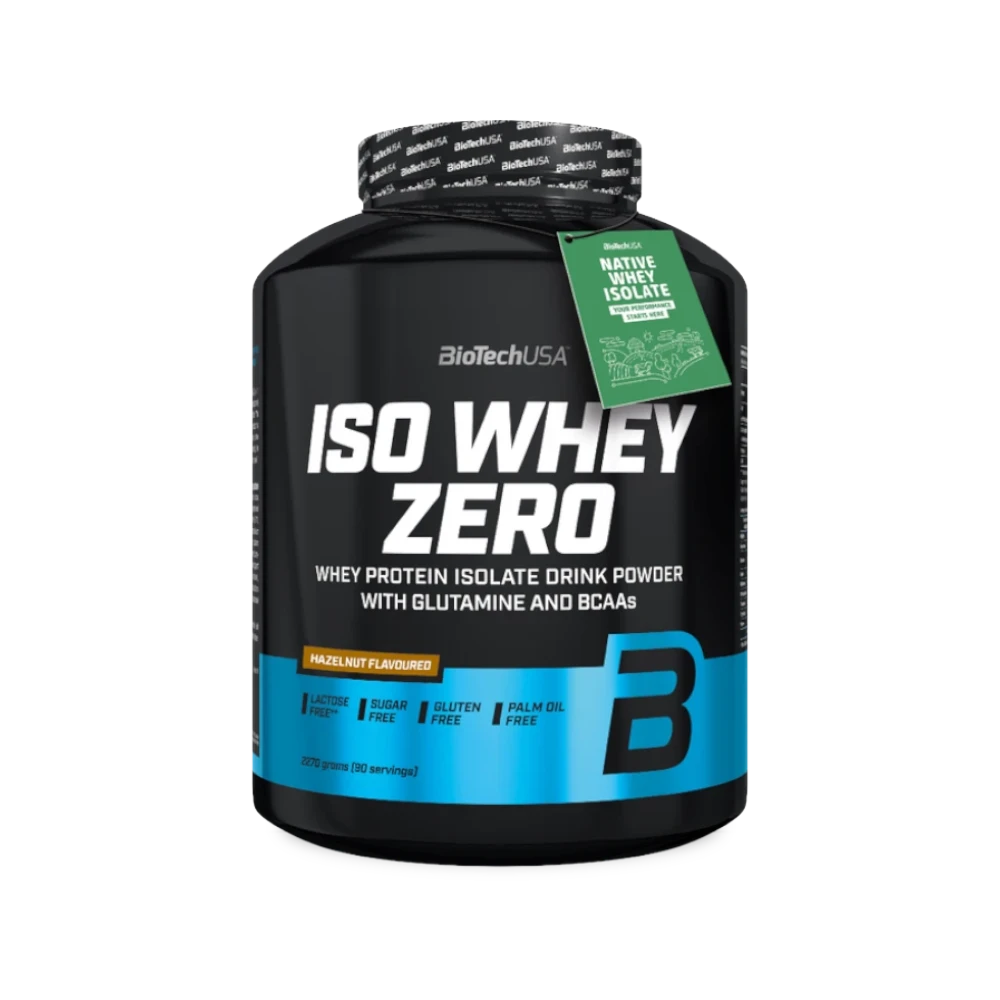Iso Whey Zero de BioTech USA sabor Cookies 1816 g — aislado de suero en polvo, vista de producto