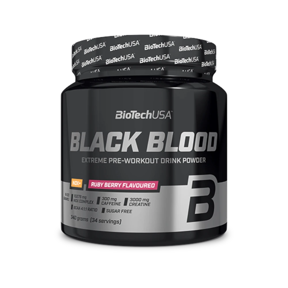 BLACK BLOOD NOX+ 330G - BODYMANIA BIOTECH Frambuesa