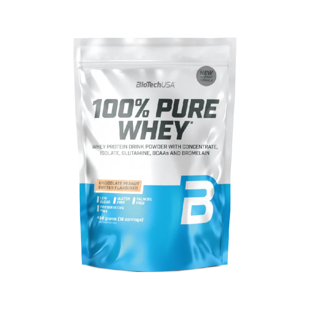 100%PURE WHEY - BODYMANIA BIOTECH 454 g / Chocolate con Crema de Cacahuete
