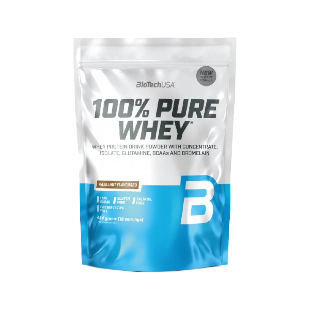 100%PURE WHEY - BODYMANIA BIOTECH 454 g / Avellana