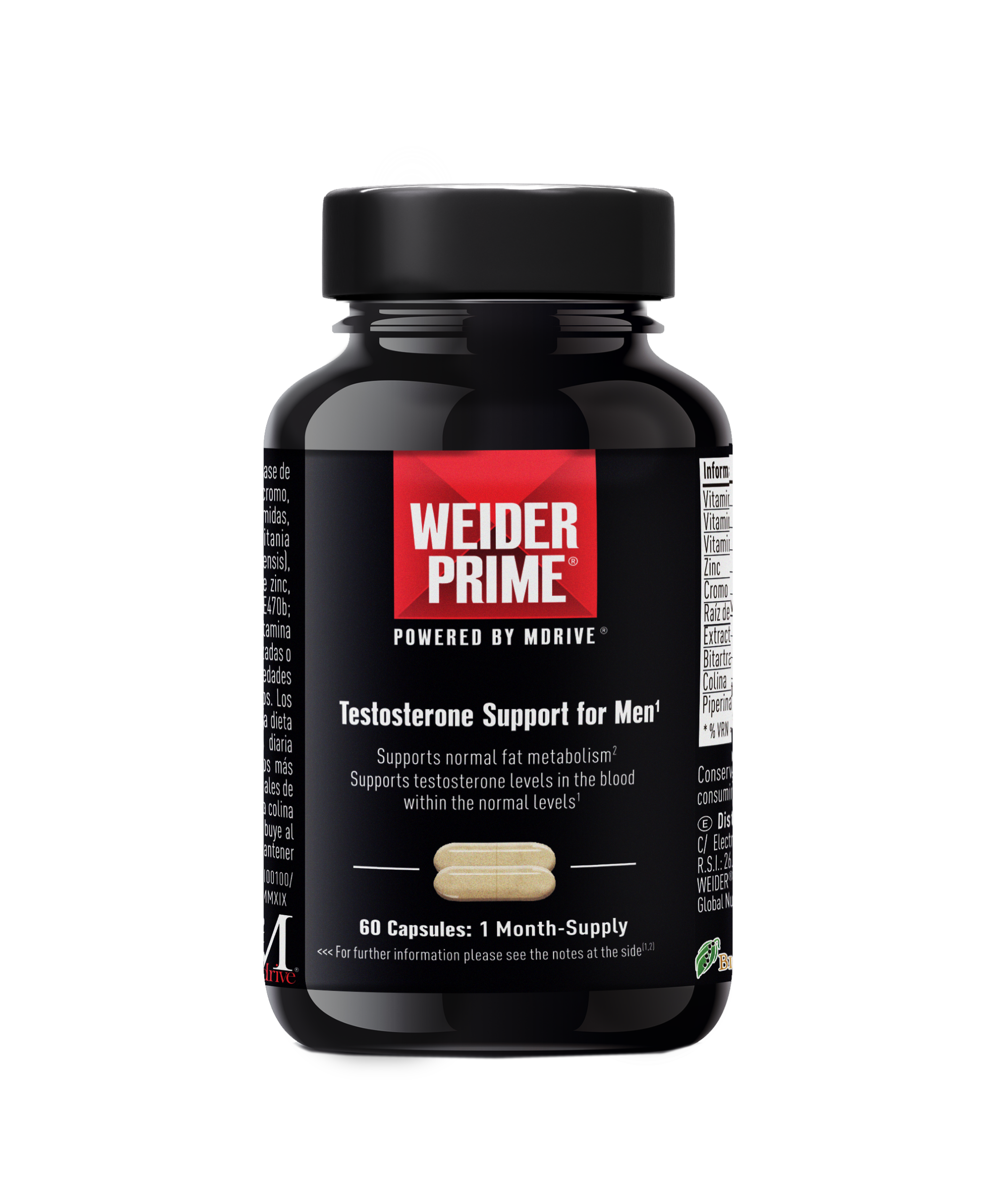 TESTOSTERONE WEIDER PRIME 60 CAP - BODYMANIA WEIDER Default Title