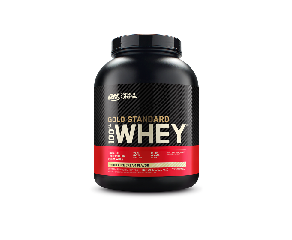 GOLD STANDARD 100% WHEY + SHAKER GRATIS - BODYMANIA OPTIMUN NUTRITION Helado de Vainilla / 5 lb