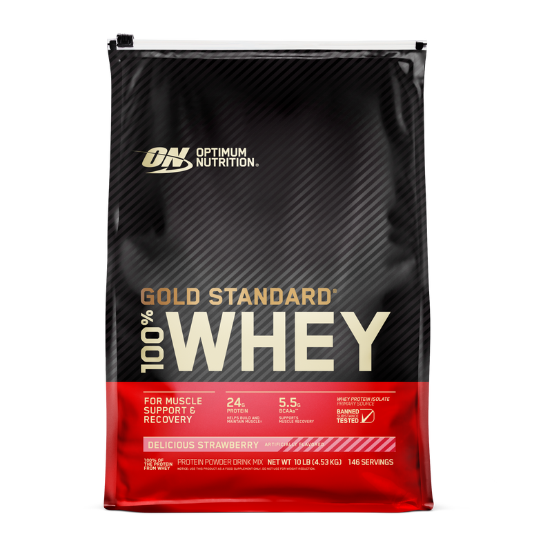 GOLD STANDARD 100% WHEY + SHAKER GRATIS - BODYMANIA OPTIMUN NUTRITION Fresa / 450 g