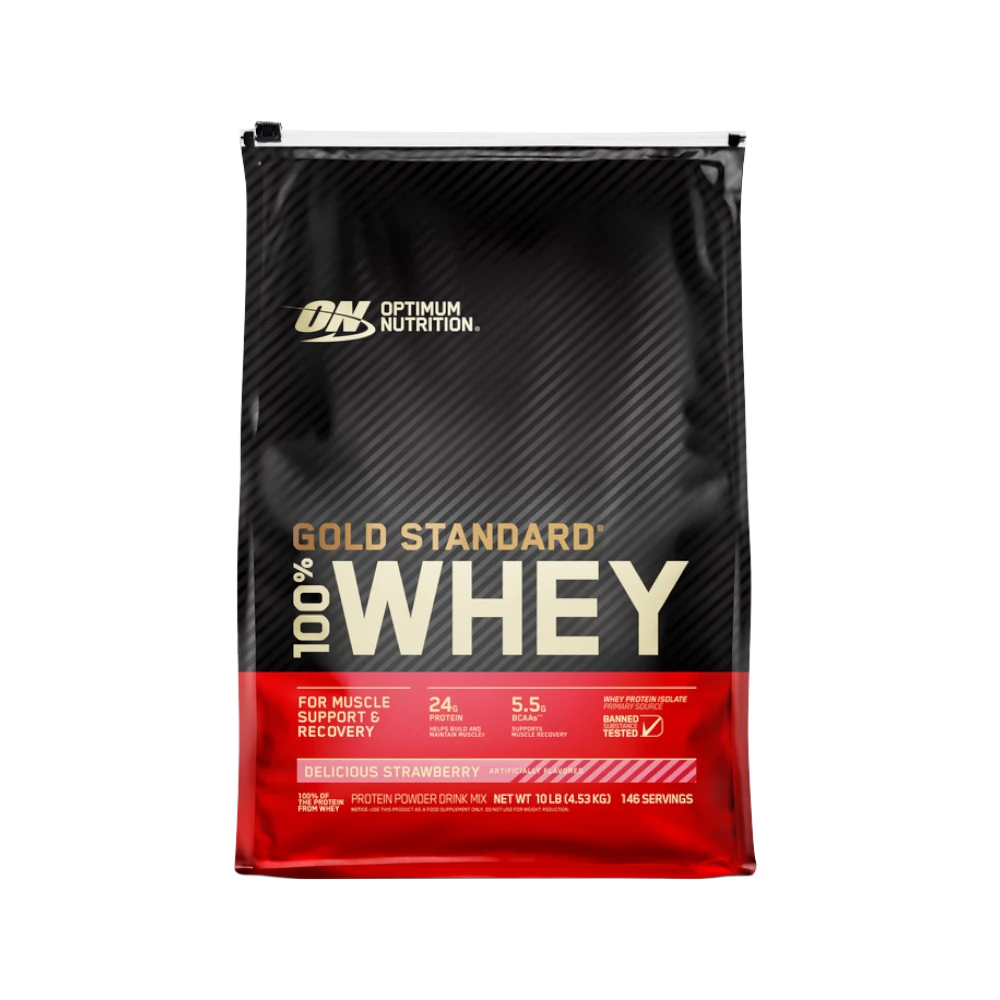GOLD STANDARD 100% WHEY + SHAKER GRATIS - BODYMANIA OPTIMUN NUTRITION Fresa / 450 g