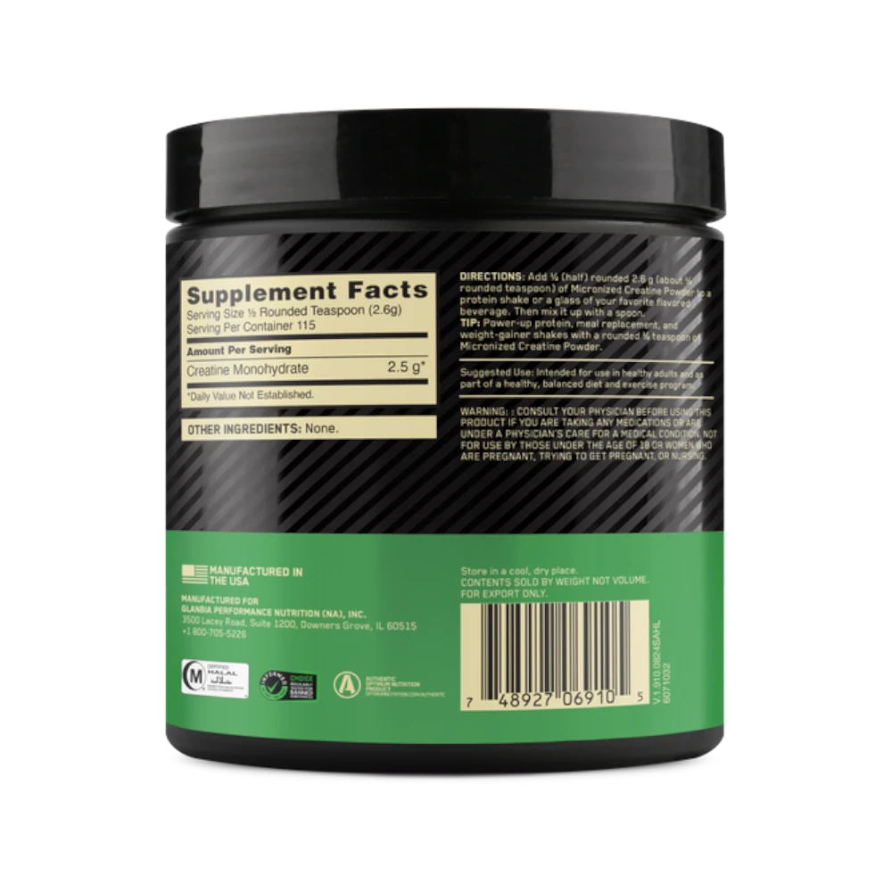 MICRONISED CREATINE POWDER 300g - BODYMANIA OPTIMUN NUTRITION Default Title