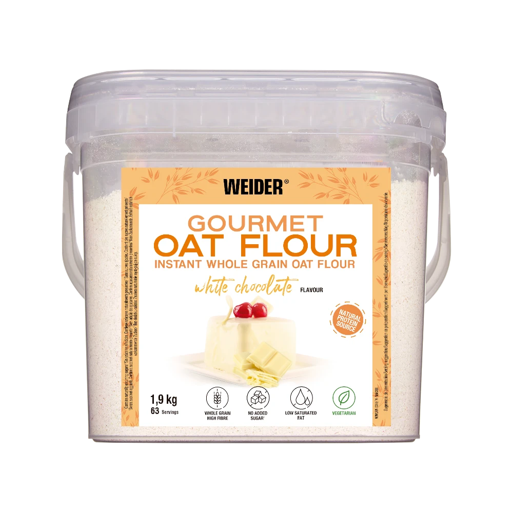 OAT FLOUR GOURMET 1,9KG - BODYMANIA WEIDER Chocolate Blanco