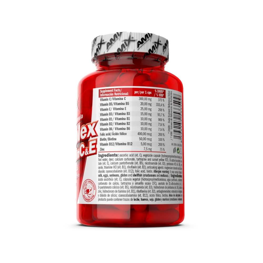 B-COMPLEX 90 CAPS - BODYMANIA AMIX Default Title