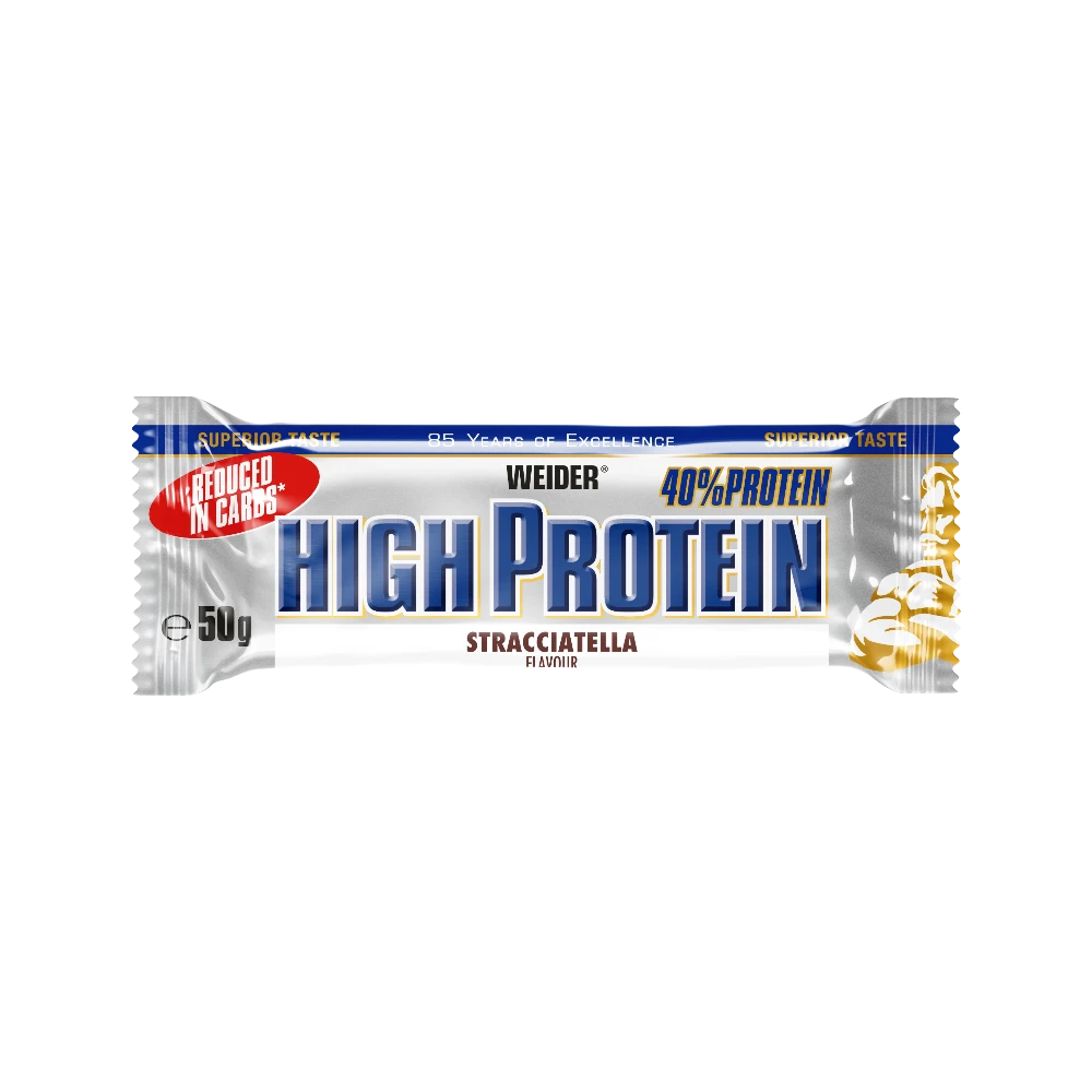 HIGH PROTEIN 40% BAR 50G - BODYMANIA WEIDER Stracciatella