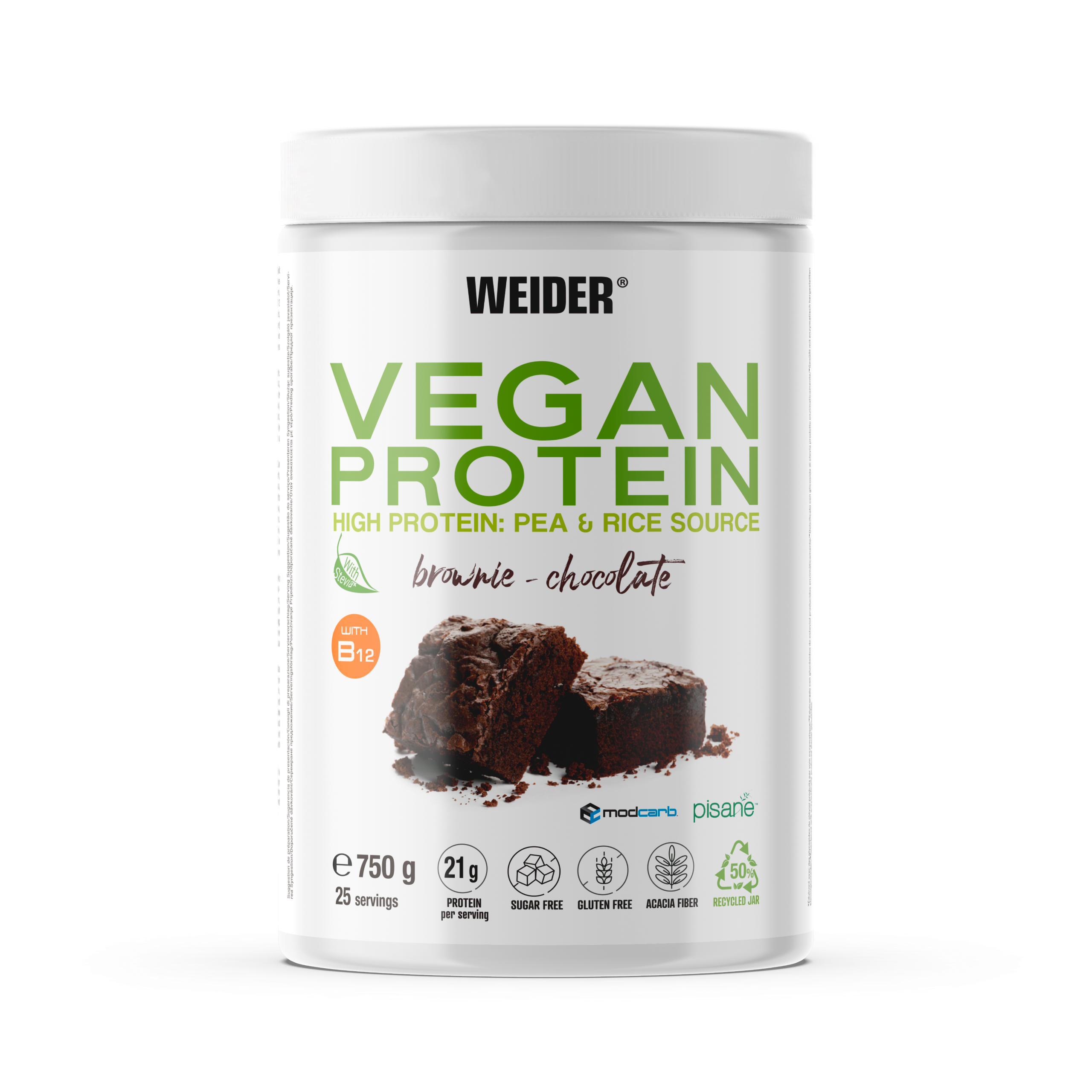 VEGAN PROTEIN 750G + SHAKER GRATIS - BODYMANIA WEIDER Chocolate
