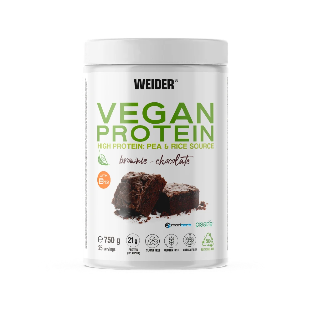 VEGAN PROTEIN 750G + SHAKER GRATIS - BODYMANIA WEIDER Chocolate