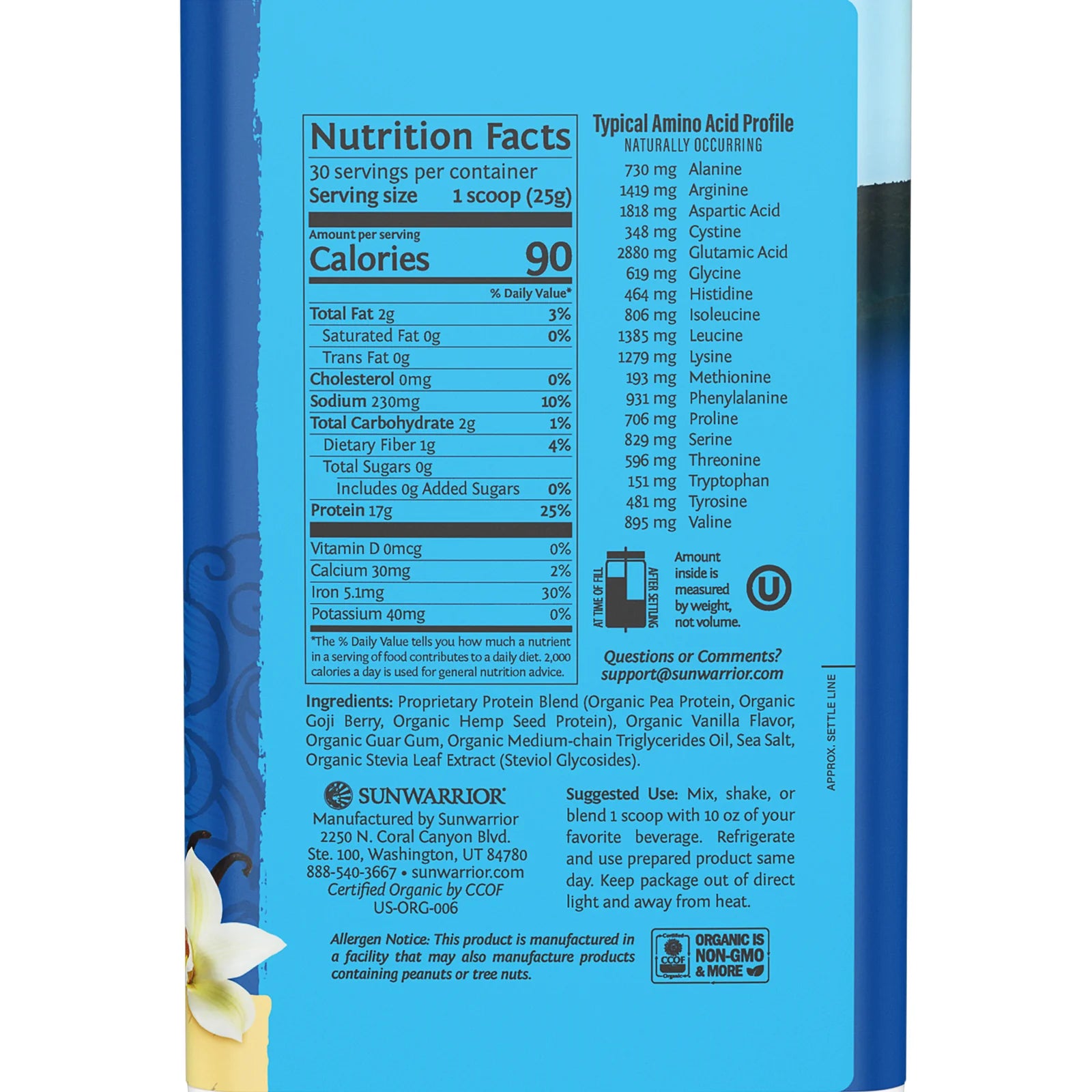 PROTEIN WARRIOR BLEND 750G + SHAKER GRATIS - BODYMANIA SUN WARRIOR Vainilla