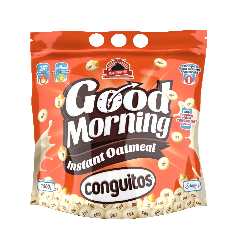 Good Morning Instant Oatmeal Conguitos Max Protein - BODYMANIA MAX PROTEIN Conguitos blanco