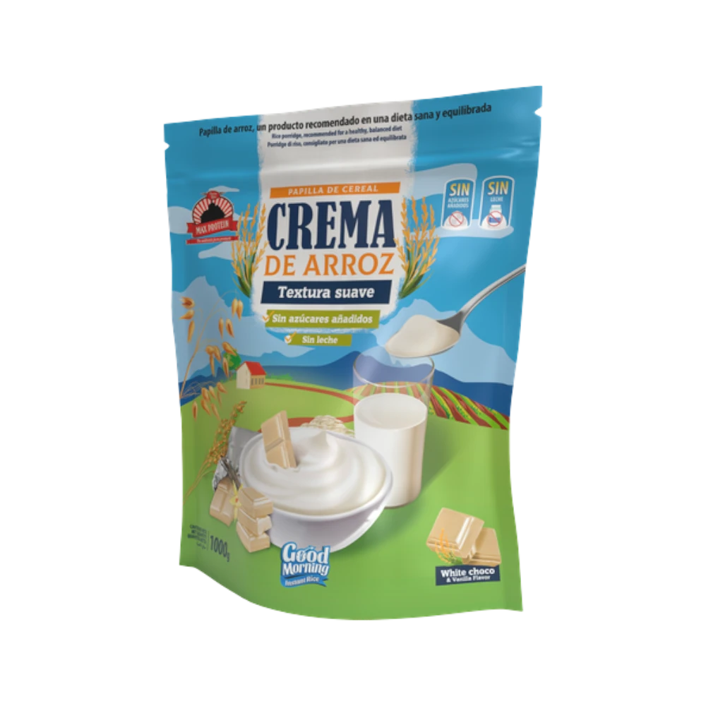 CREMA DE ARROZ 1000G - BODYMANIA MAX PROTEIN Chocolate Blanco