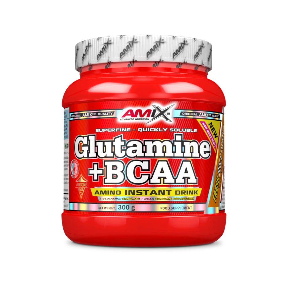 GLUTAMINE + BCAA - BODYMANIA AMIX 300 g / Naranja