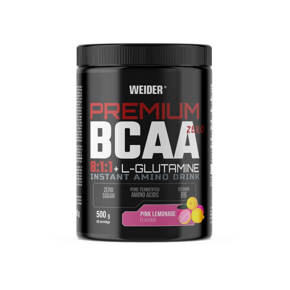 PREMIUM BCAA+ GLUTAMINA 8:1:1 500G - BODYMANIA WEIDER Limonada Rosa