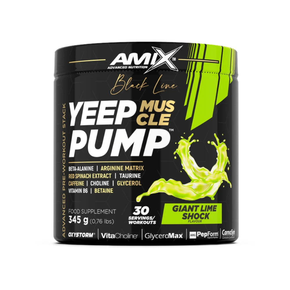 YEEP PUMP 345G - BODYMANIA AMIX BLACK LINE Lima