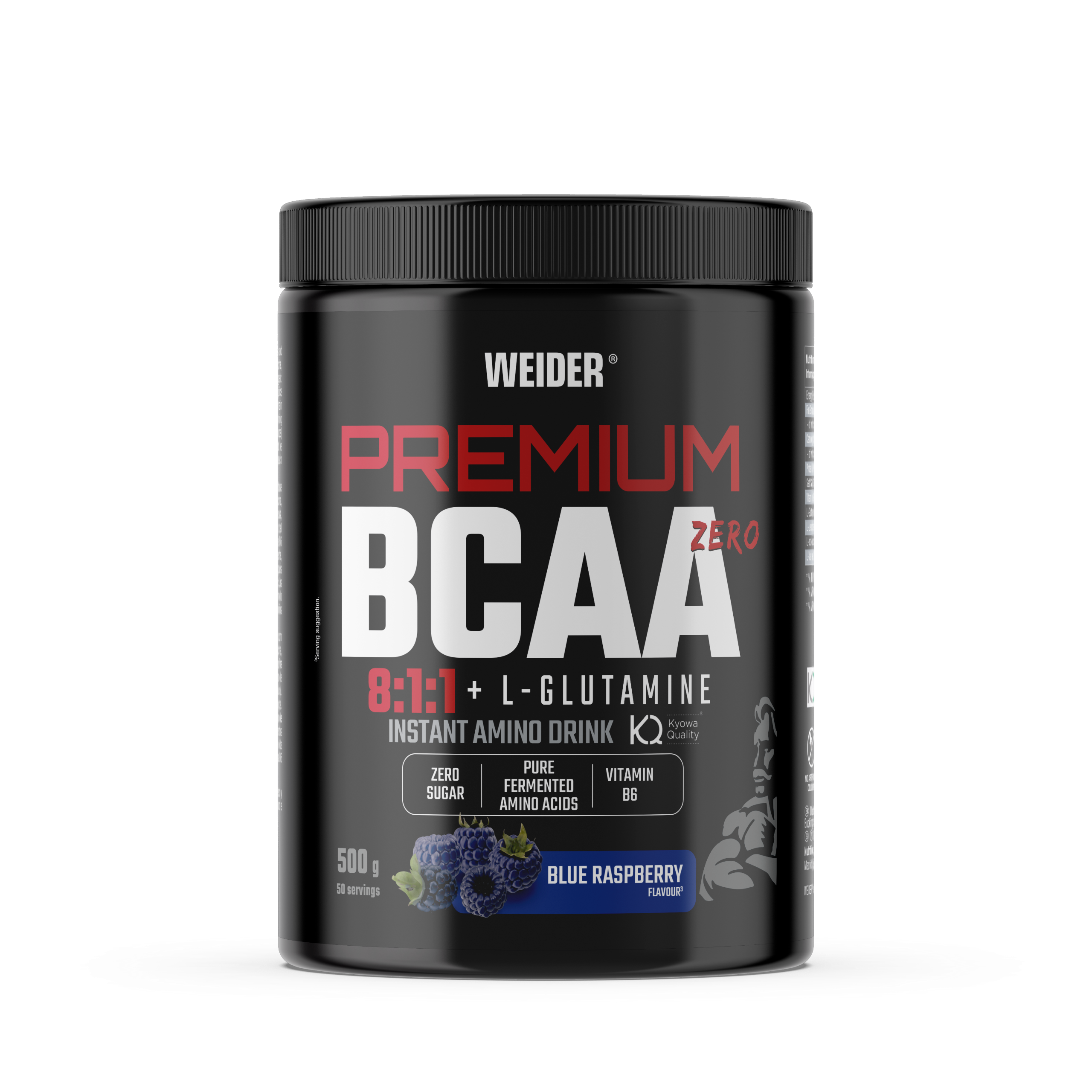 PREMIUM BCAA+ GLUTAMINA 8:1:1 500G - BODYMANIA WEIDER Frambuesa Azul