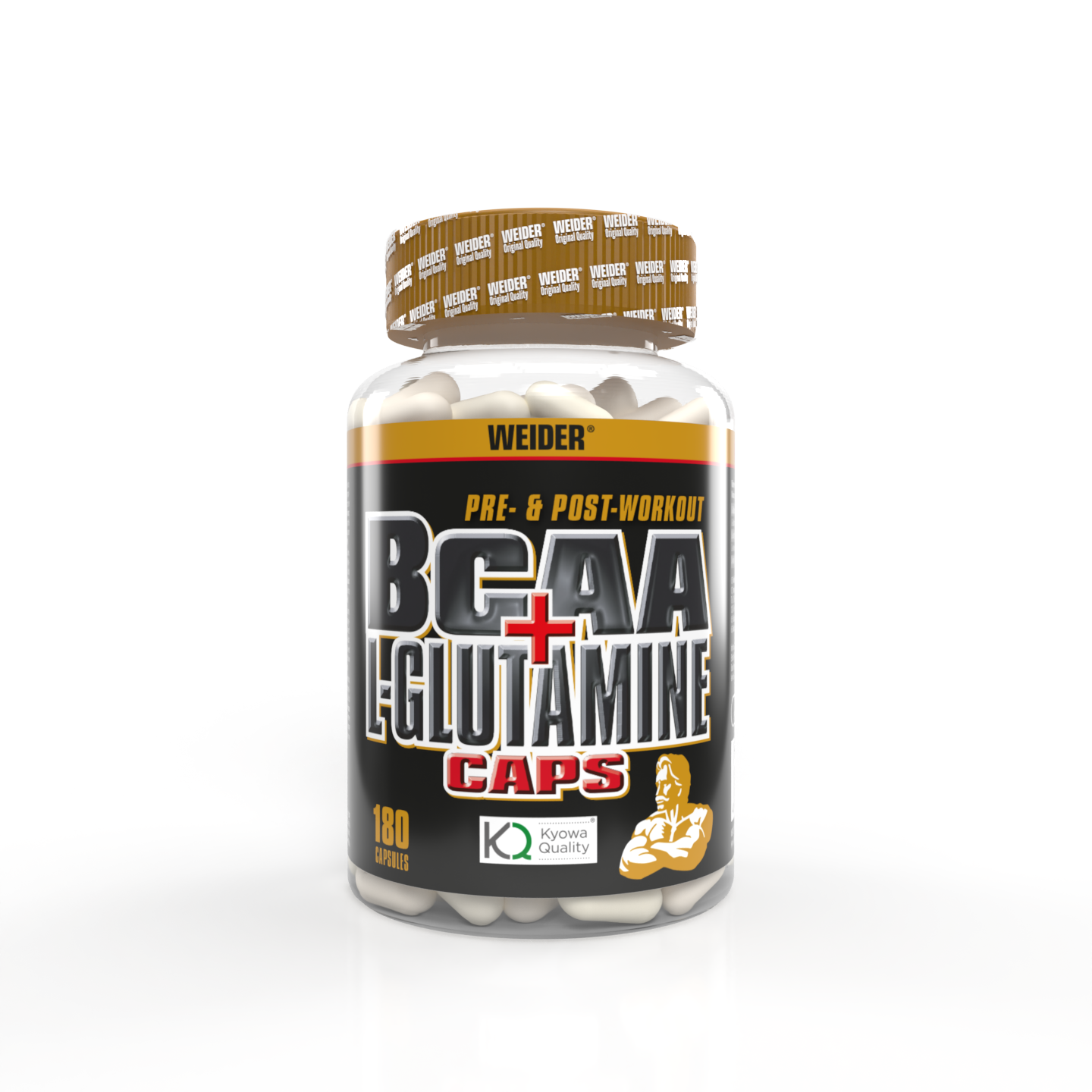 BCAA + L-GLUTAMINE 180 CAPS - BODYMANIA