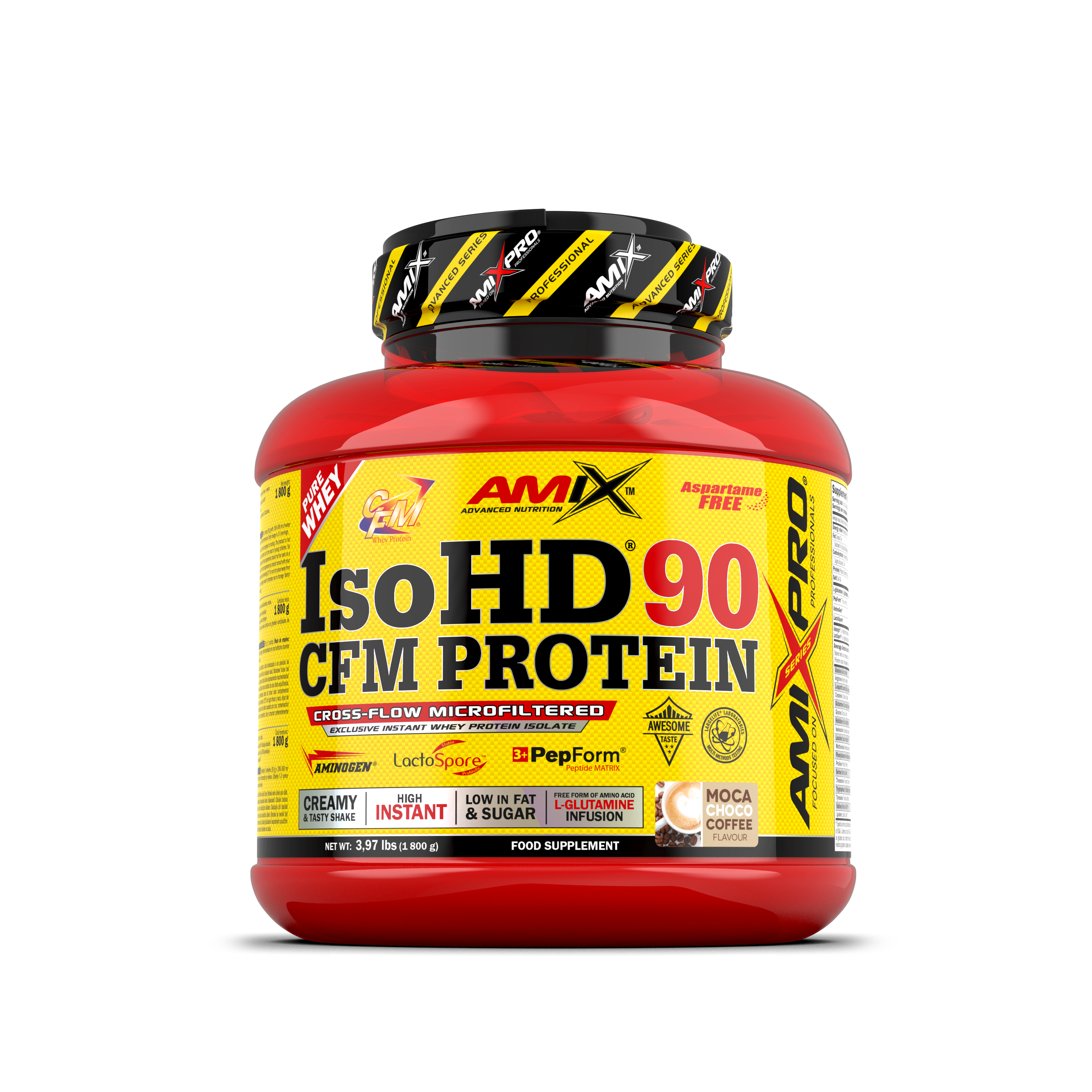 ISO HD CFM 90 + SHAKER GRATIS - BODYMANIA AMIX PRO Chocolate Cafe Moka / 1800 g