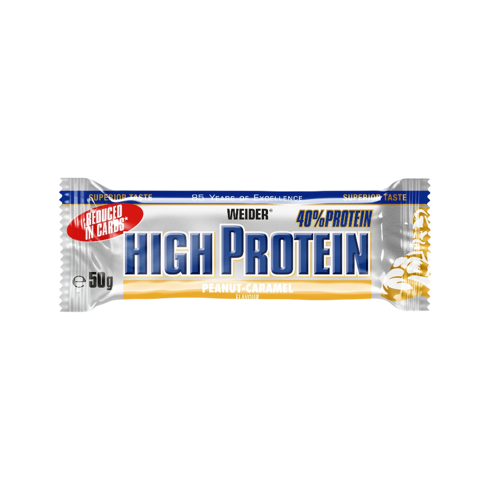 HIGH PROTEIN 40% BAR 50G - BODYMANIA WEIDER Cacahuete