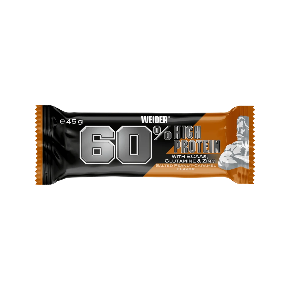 PROTEIN BAR 60% 45G - BODYMANIA WEIDER Cacahuete Caramel