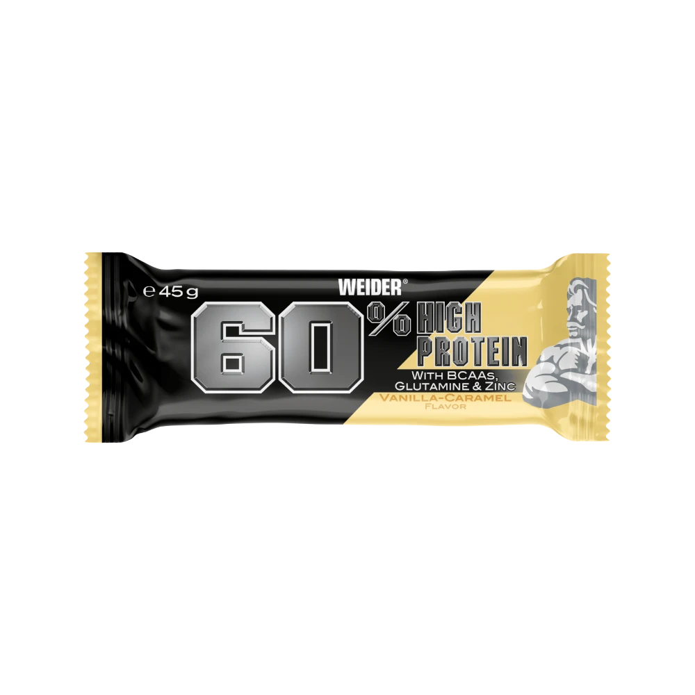PROTEIN BAR 60% 45G - BODYMANIA WEIDER Vainilla Caramel