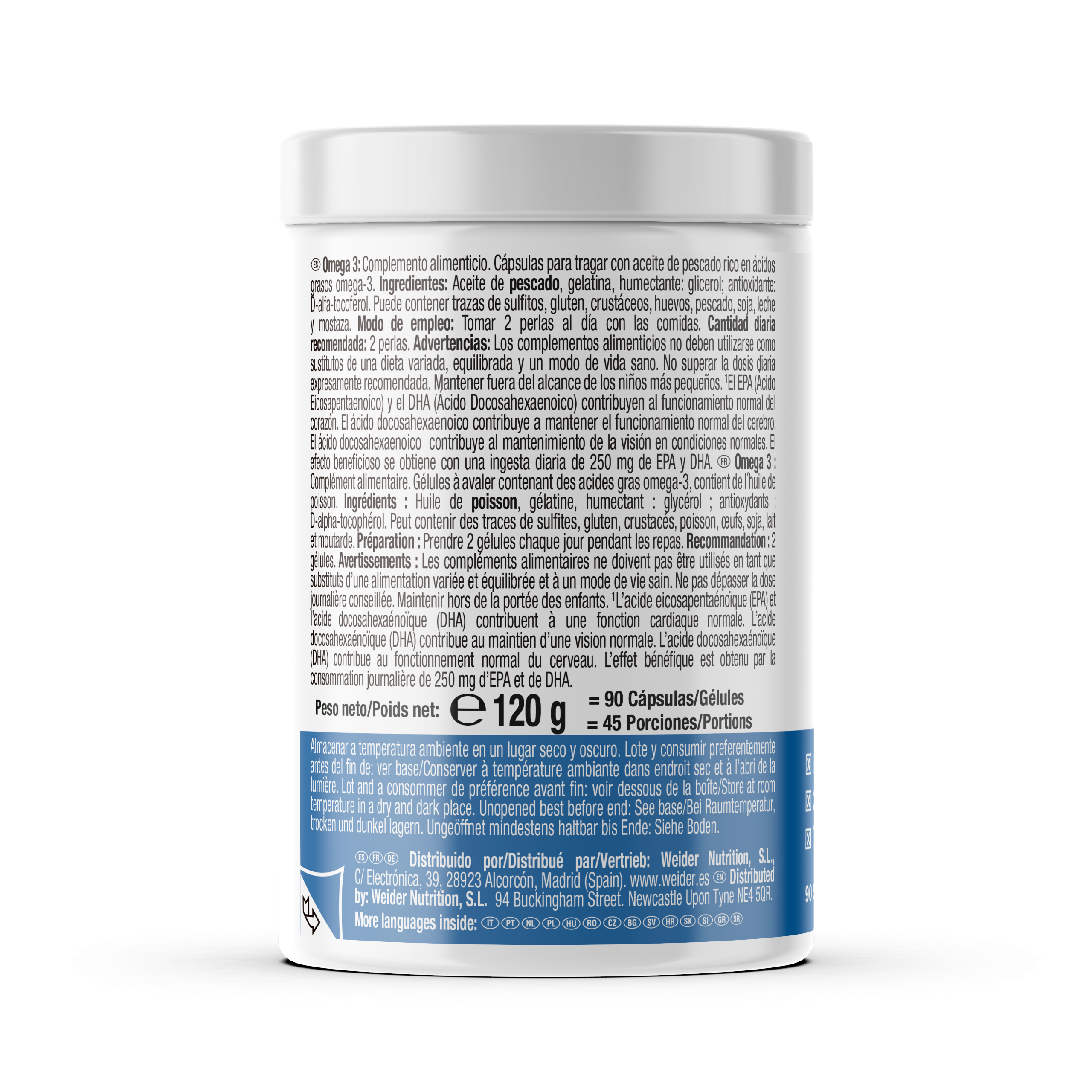OMEGA 3 1000MG 90 SOFTGELS - BODYMANIA WEIDER Default Title