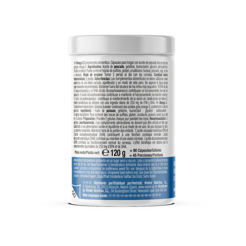 OMEGA 3 1000MG 90 SOFTGELS - BODYMANIA WEIDER Default Title