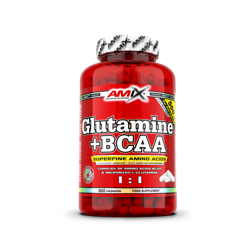 GLUTAMINE + BCAA 360CAPS - BODYMANIA