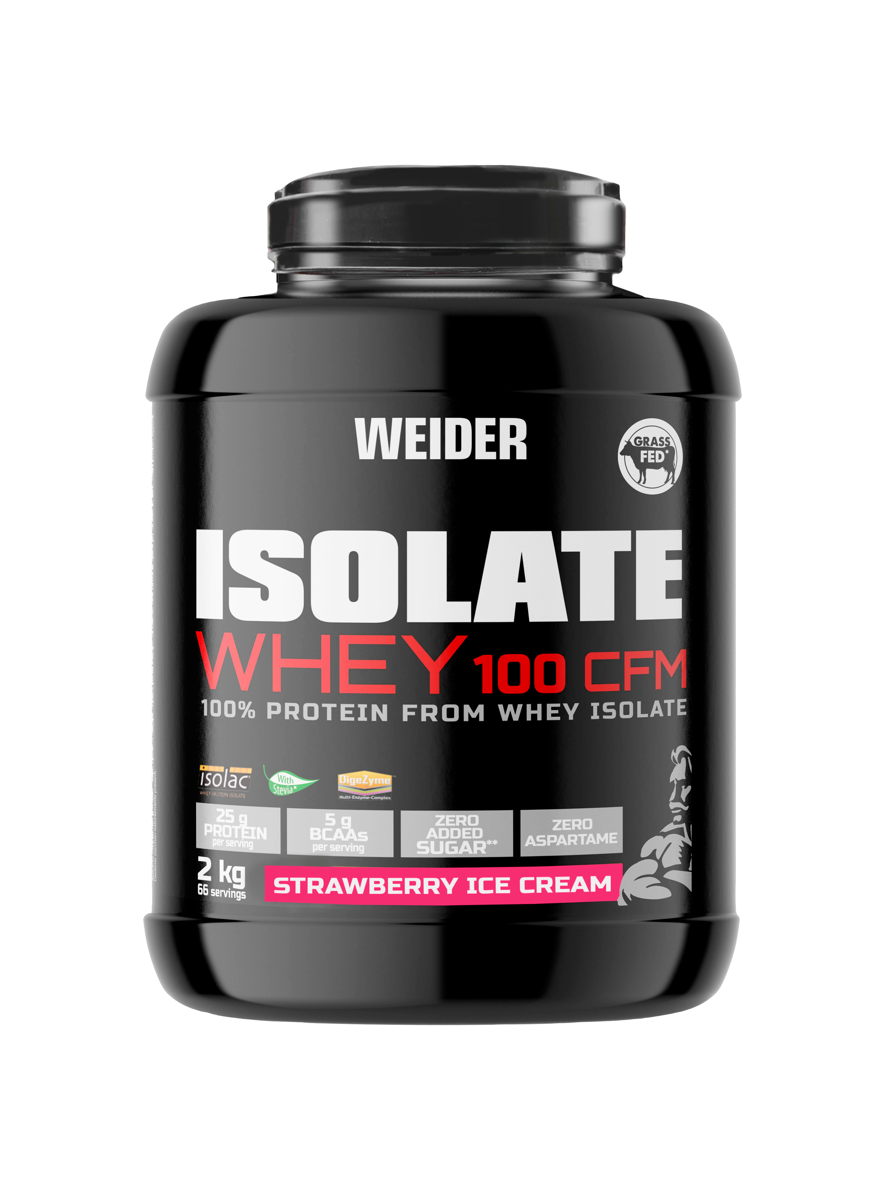 ISOLATE Whey 100 CFM + SHAKER GRATIS - BODYMANIA WEIDER 2000 g / Fresa