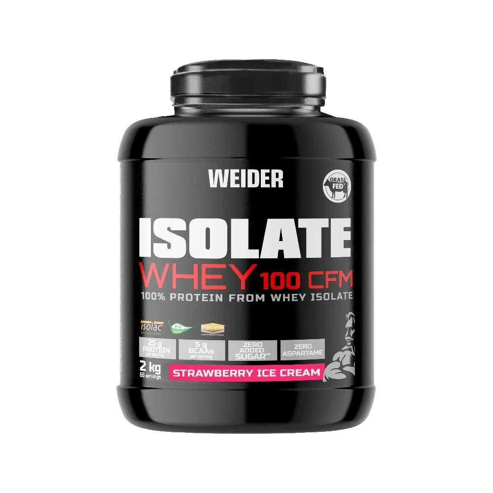 ISOLATE Whey 100 CFM + SHAKER GRATIS - BODYMANIA WEIDER 2000 g / Fresa