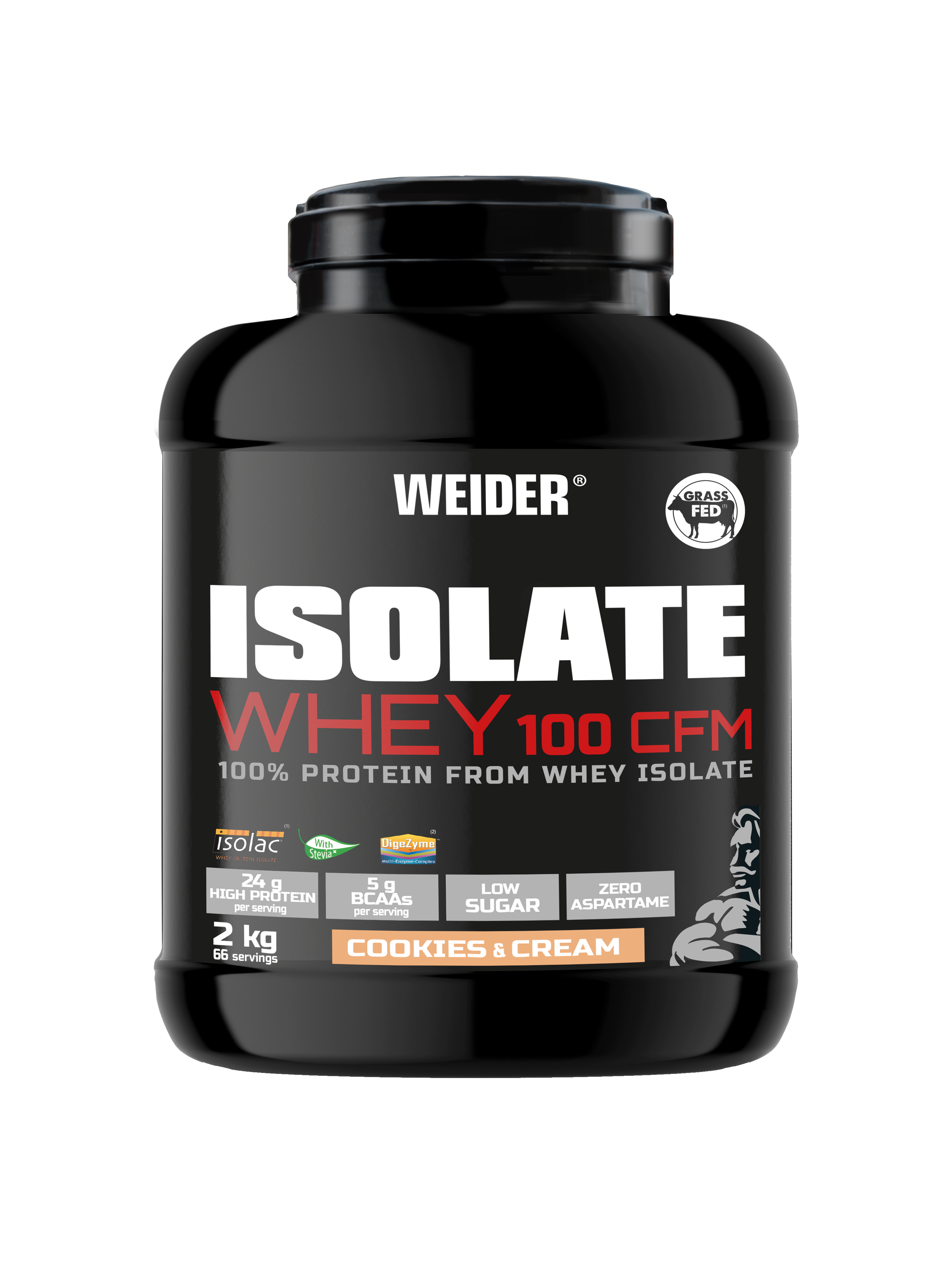 ISOLATE Whey 100 CFM + SHAKER GRATIS - BODYMANIA WEIDER 2000 g / Cookies