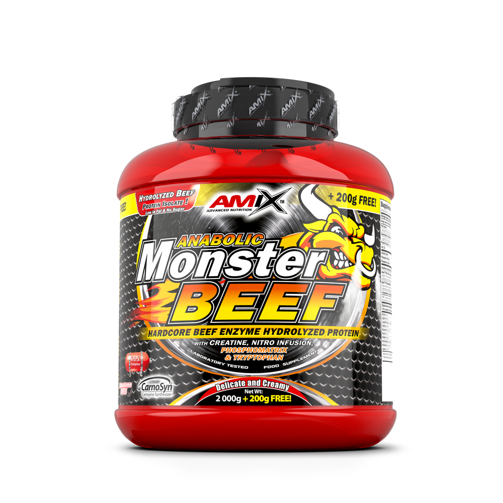 MONSTER BEEF 1K + SHAKER GRATIS - BODYMANIA AMIX Fresa Banana